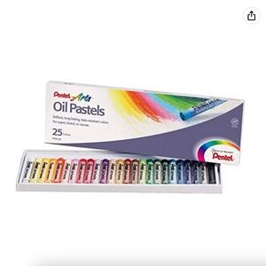 NEW Oil Pastels 5/16 x 2-7/16 Inches, Assorted Colors, Set of 25